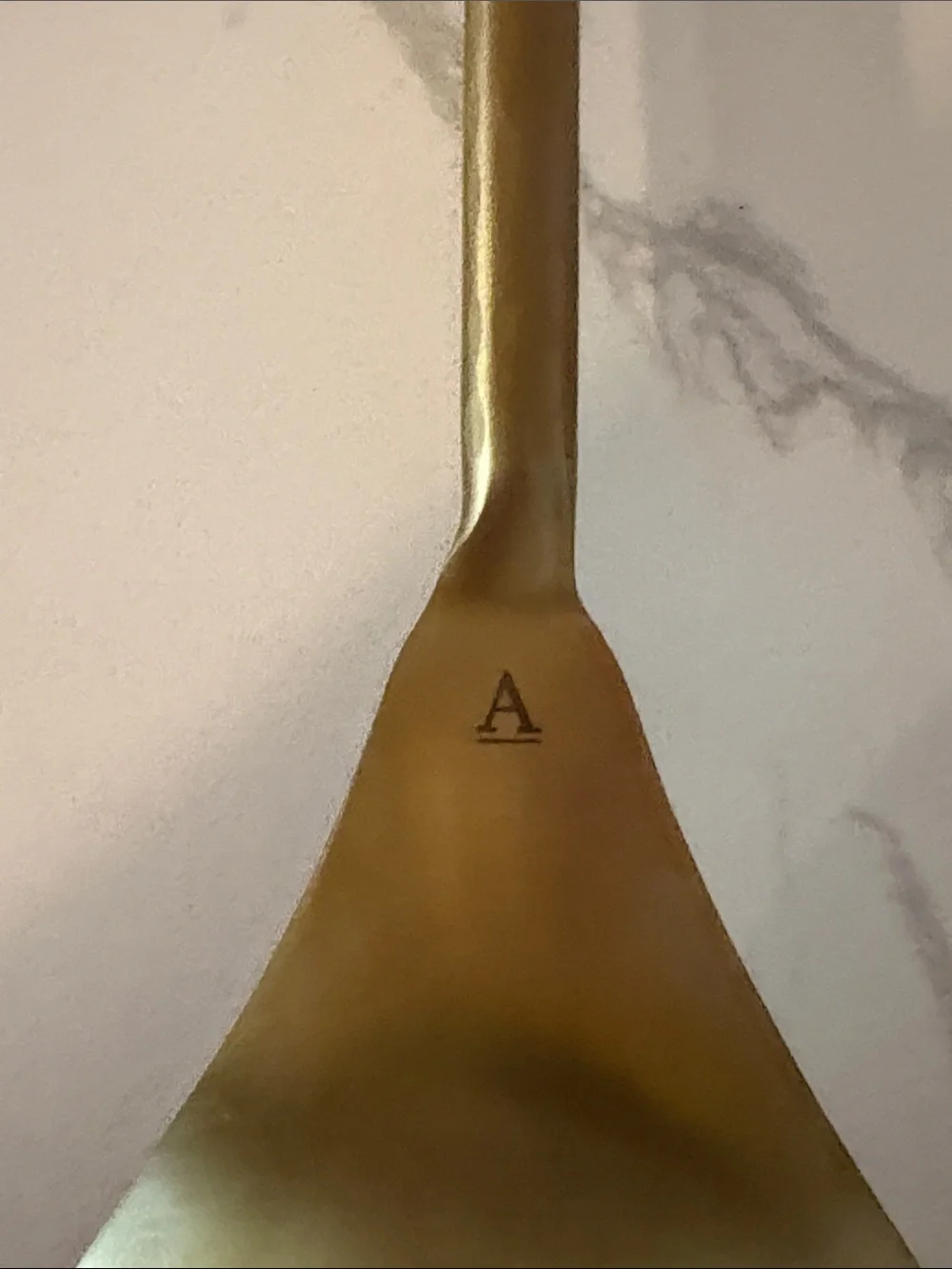 Brushed gold Salad serve set excellent condition